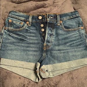 Levi Blue Jean Shorts